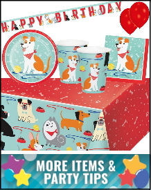 Dog Party Supplies, Decorations, Balloons and Ideas
